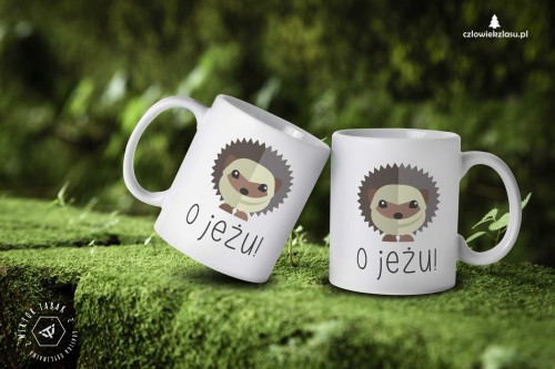 O JEŻU - Jeż - Prezent dla przyrodnika - Prezent dla przyrodniczki - Prezent dla miłośnika jeży - Kubek z jeżem - Kubek ceramiczny