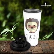 O JEŻU - Jeż -  Prezent dla przyrodnika - Prezent dla przyrodniczki - Prezent dla miłośnika jeży - Kubek termiczny
