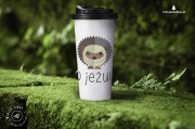 O JEŻU - Jeż -  Prezent dla przyrodnika - Prezent dla przyrodniczki - Prezent dla miłośnika jeży - Kubek termiczny
