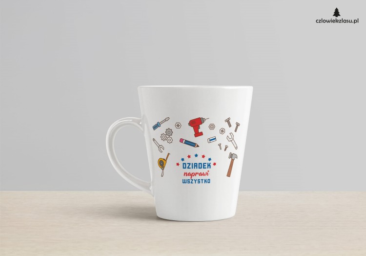 Dziadek naprawi wszystko kubek latte.jpg