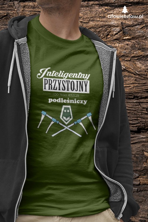 Podleśniczy - Inteligentny, przystojny i do tego jeszcze podleśniczy – Prezent dla podleśniczego – Koszulka podleśniczego – Koszulka