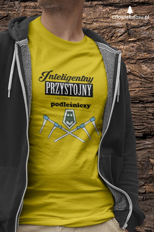 Podleśniczy - Inteligentny, przystojny i do tego jeszcze podleśniczy – Prezent dla podleśniczego – Koszulka podleśniczego – Koszulka