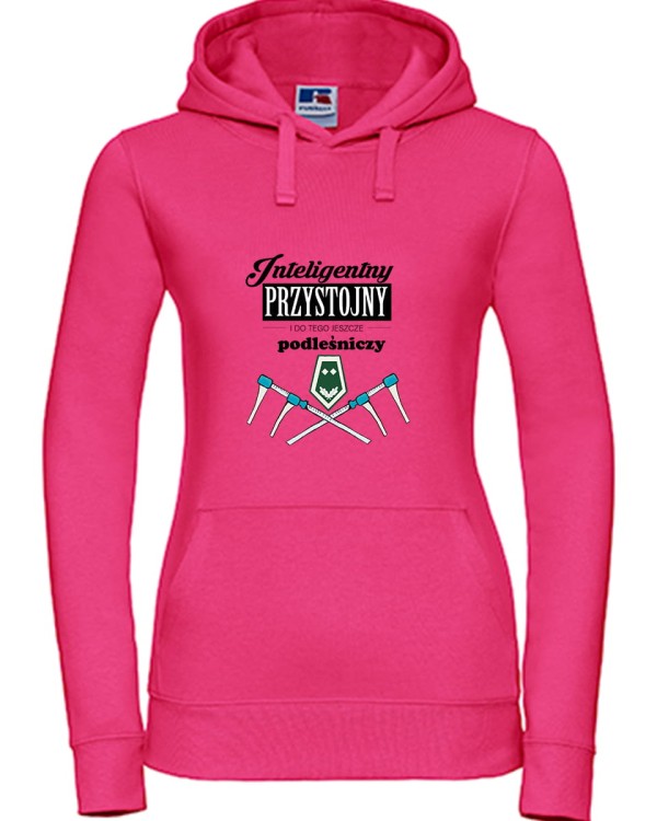 Podleśniczy - Inteligentny, przystojny i do tego jeszcze podleśniczy – Prezent dla podleśniczego -  Bluza z kapturem