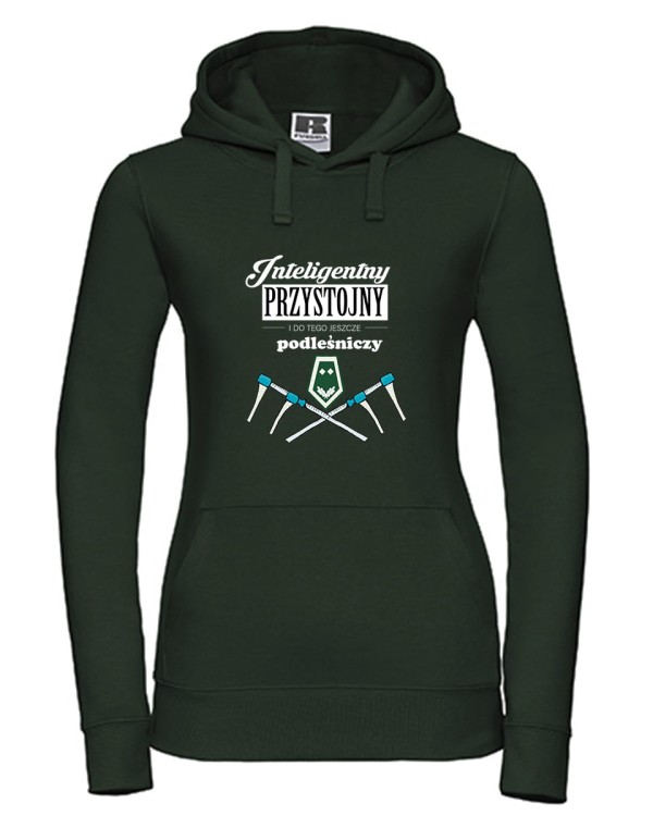 Podleśniczy - Inteligentny, przystojny i do tego jeszcze podleśniczy – Prezent dla podleśniczego -  Bluza z kapturem