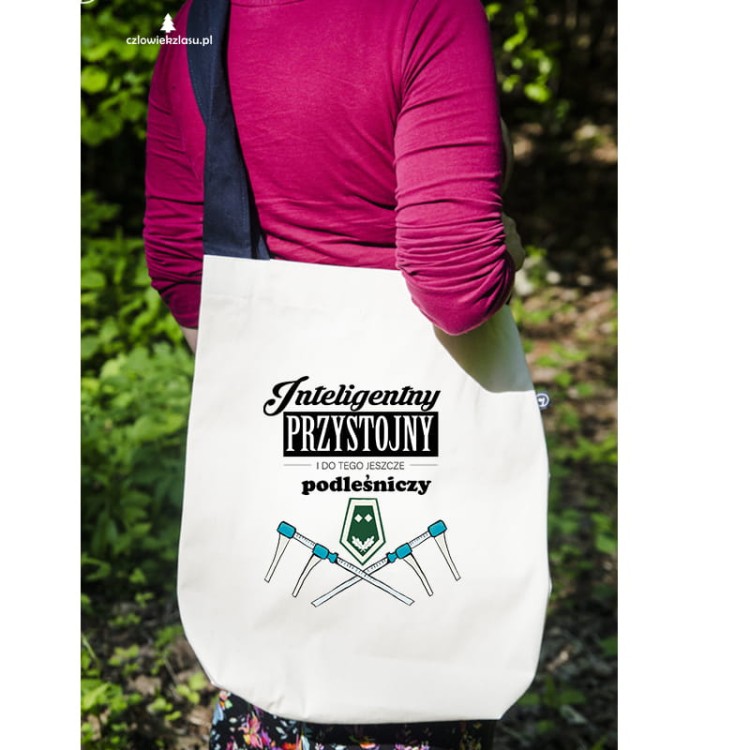 Podleśniczy - Inteligentny, przystojny i do tego jeszcze podleśniczy – Prezent dla podleśniczego - Torba na ramię