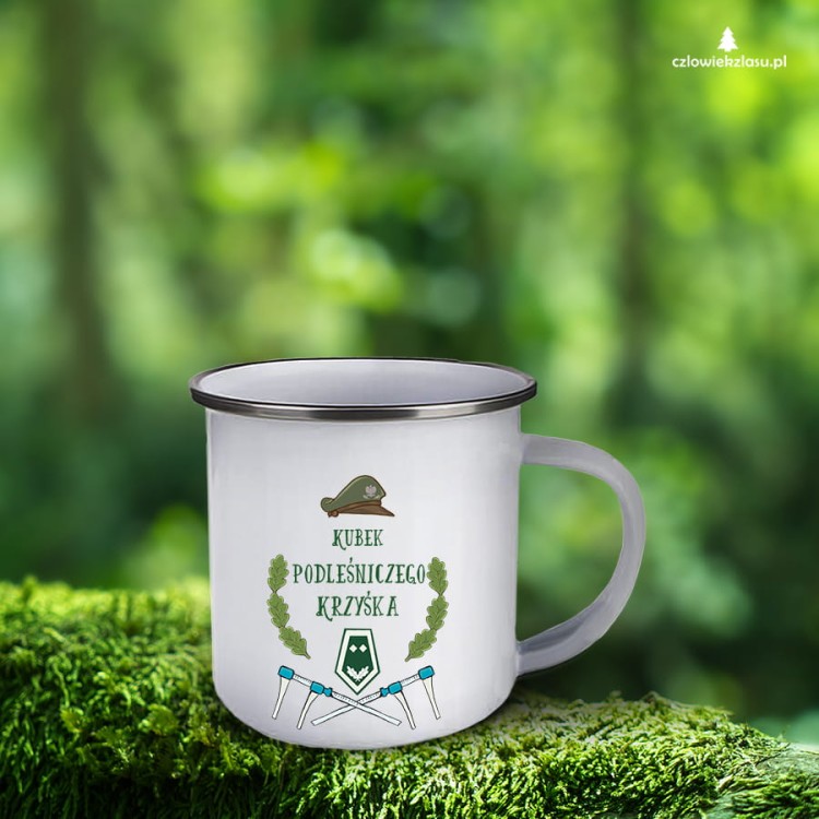 Kubek podleśniczego – Podleśniczy - Prezent dla podleśniczego - Kubek emaliowany