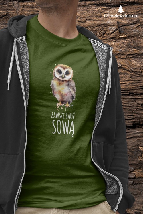 Zawsze bądź sową - Prezent dla ornitologa - ornitolog - Sowa - Koszulka