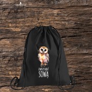 Zawsze bądź sową - Prezent dla ornitologa - ornitolog - Sowa - Worek-Plecak