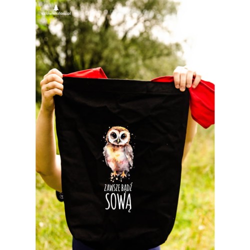 Zawsze bądź sową - Prezent dla ornitologa - ornitolog - Sowa - Torba na ramię