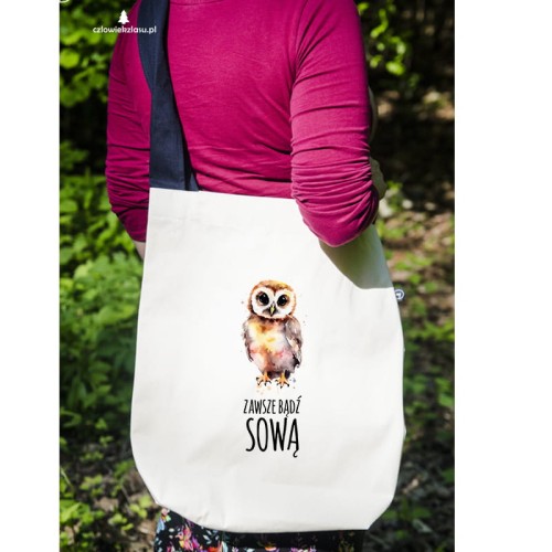 Zawsze bądź sową - Prezent dla ornitologa - ornitolog - Sowa - Torba na ramię