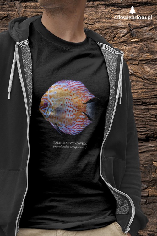 Paletka dyskowiec /Symphysodon discus/ - Ryba - prezent dla akwarysty – Prezent dla akwarystki - Akwarystyka - Koszulka