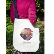 Paletka dyskowiec /Symphysodon discus/ - Ryba - Prezent dla akwarysty – Prezent dla akwarystki - Akwarystyka - Torba na ramię