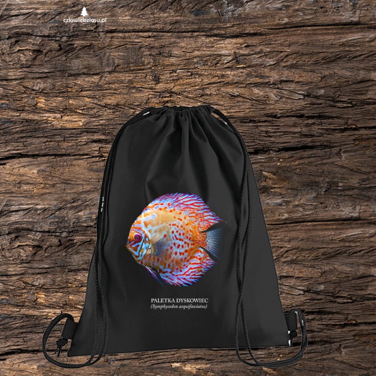 Paletka dyskowiec /Symphysodon discus/ - Ryba - prezent dla akwarysty – Prezent dla akwarystki - Akwarystyka - Worek plecak