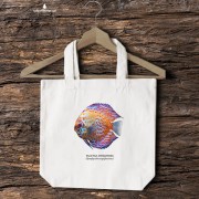 Paletka dyskowiec /Symphysodon discus/ - Ryba - prezent dla akwarysty – Prezent dla akwarystki - Akwarystyka - Torba 2 ucha