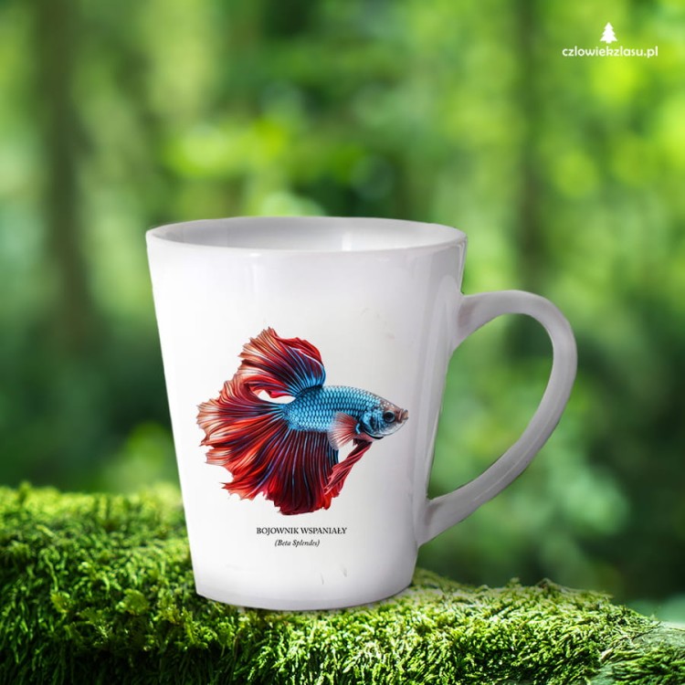 Bojownik wspaniały /Betta splendens/ - Ryba – Prezent dla akwarysty - Prezent dla akwarystki - Akwarystyka - Kubek latte