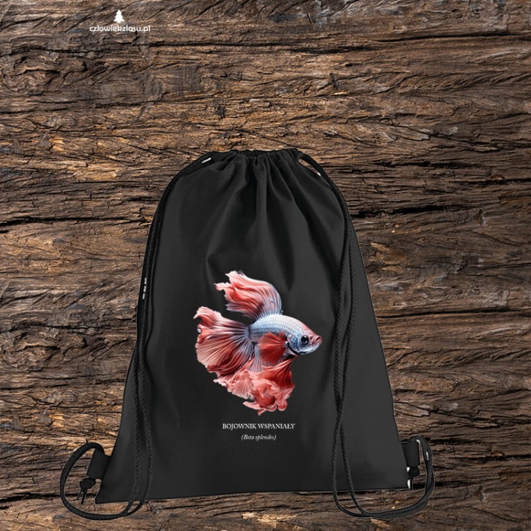 Bojownik wspaniały /Betta splendens/ - Ryba – Prezent dla akwarysty - Prezent dla akwarystki - Akwarystyka - Worek-Plecak