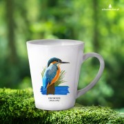 Zimorodek zwyczajny - Alcedo atthis – Zimorodek - prezent dla ornitologa - Kubek latte 2