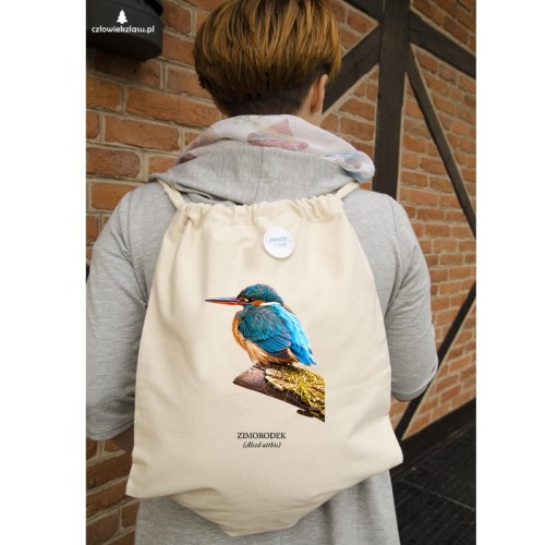 Zimorodek zwyczajny - Alcedo atthis – Zimorodek - prezent dla ornitologa - Worek-Plecak #2