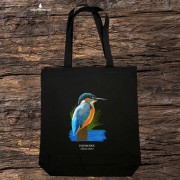 Zimorodek zwyczajny - Alcedo atthis – Zimorodek - prezent dla ornitologa - Torba 2 ucha