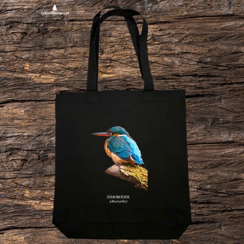 Zimorodek zwyczajny - Alcedo atthis – Zimorodek - prezent dla ornitologa - Torba 2 ucha #2