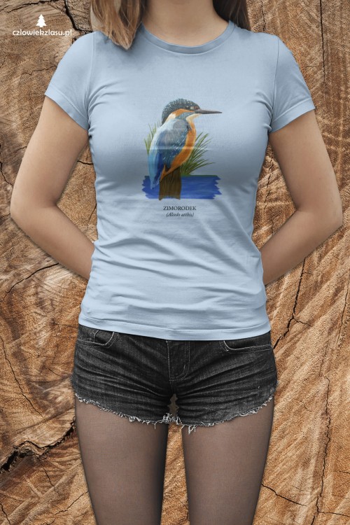 Zimorodek zwyczajny - Alcedo atthis – Zimorodek - prezent dla ornitologa - Koszulka