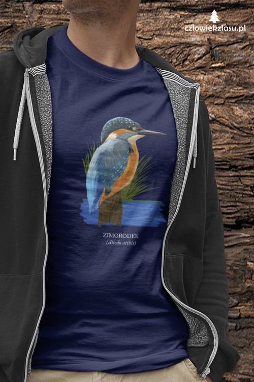 Zimorodek zwyczajny - Alcedo atthis – Zimorodek - prezent dla ornitologa - Koszulka
