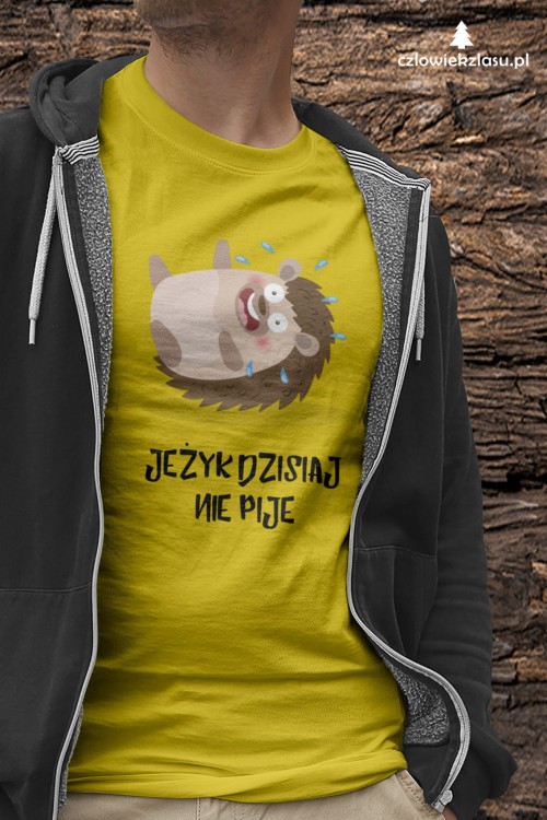 Jeżyk dzisiaj nie pije – Prezent dla Jerzego – Jeż - Jerzyk - Koszulka