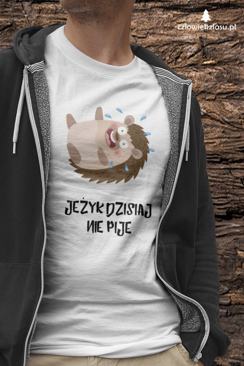 Jeżyk dzisiaj nie pije – Prezent dla Jerzego – Jeż - Jerzyk - Koszulka