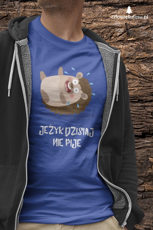 Jeżyk dzisiaj nie pije – Prezent dla Jerzego – Jeż - Jerzyk - Koszulka
