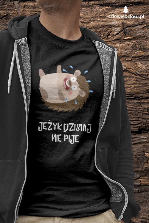 Jeżyk dzisiaj nie pije – Prezent dla Jerzego – Jeż - Jerzyk - Koszulka