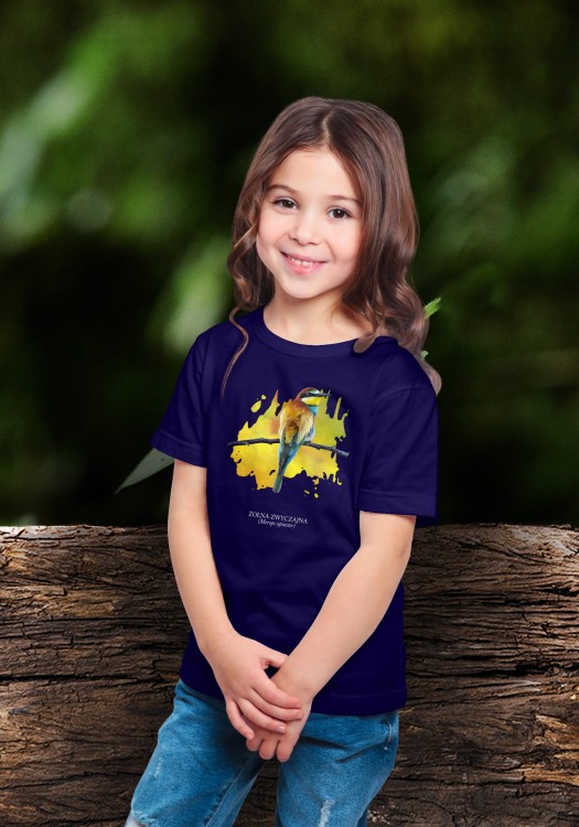 Żołna zwyczajna - Żołna pszczołojad - Merops apiaster - Żołna - prezent dla ornitologa – Prezent dla przyrodnika - Koszulka dziecięca