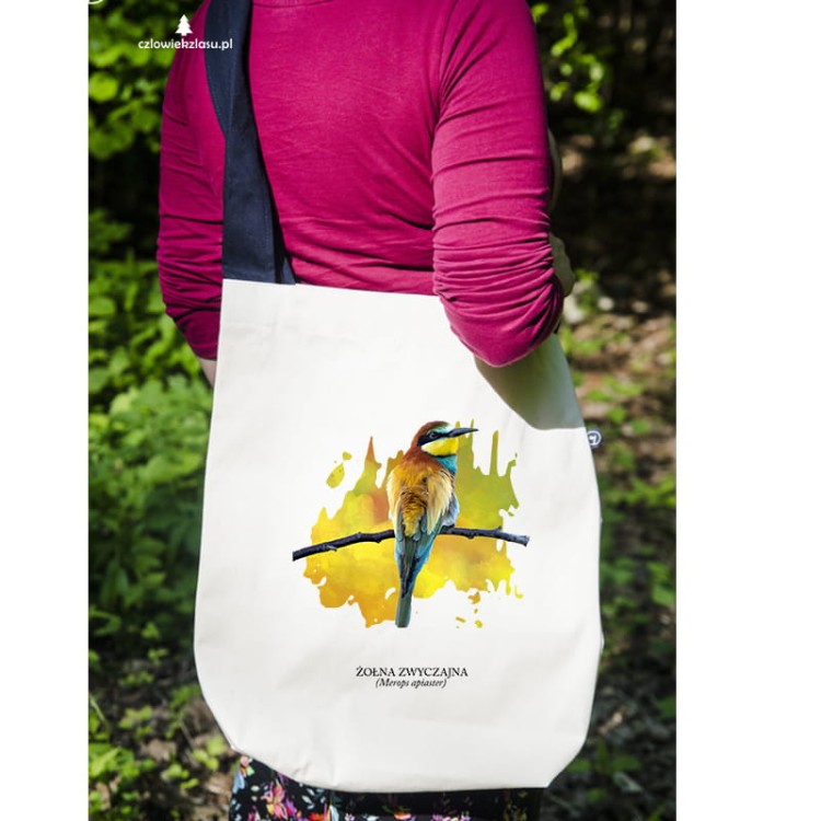 Żołna zwyczajna - Żołna pszczołojad - Merops apiaster - Żołna - prezent dla ornitologa – Prezent dla przyrodnika - Torba na ramię