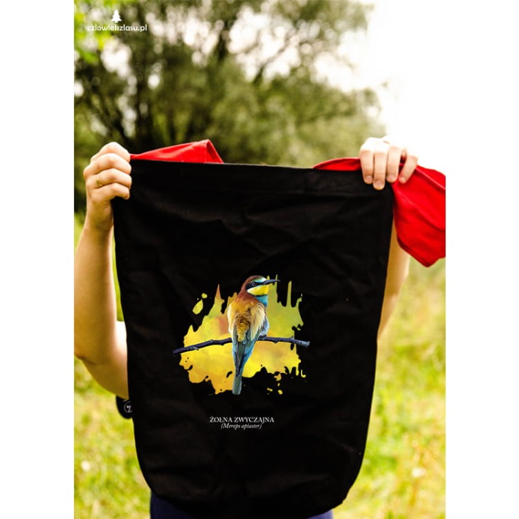 Żołna zwyczajna - Żołna pszczołojad - Merops apiaster - Żołna - prezent dla ornitologa – Prezent dla przyrodnika - Torba na ramię
