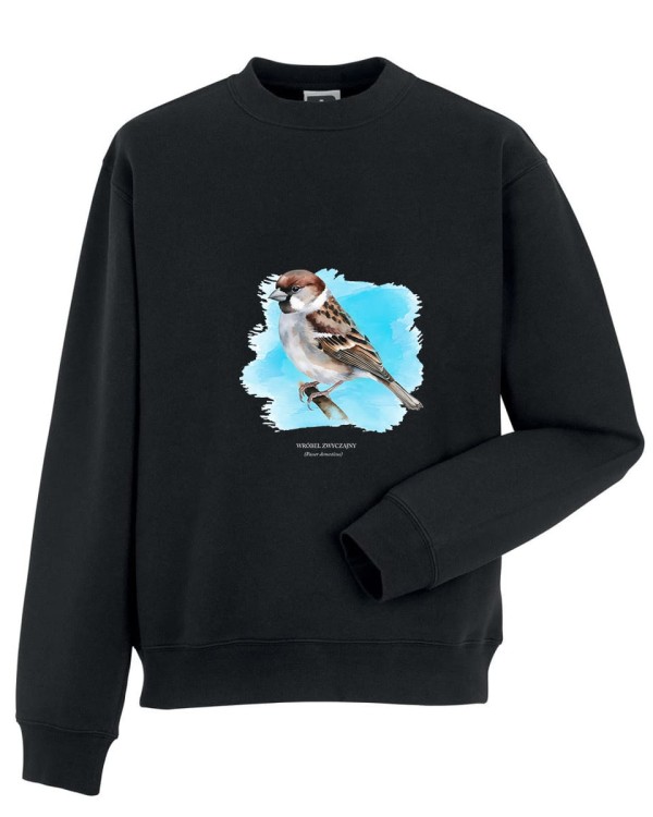 Wróbel domowy - Passer domesticus - Wróbel zwyczajny - Wróbel - prezent dla ornitologa – Prezent dla przyrodnika - Bluza z wróblem - Bluza