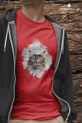 Maine coon - Mainkun - Kot - prezent dla miłośnika kotów - Koszulka z kotem - Koszulka