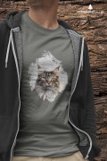 Maine coon - Mainkun - Kot - prezent dla miłośnika kotów - Koszulka z kotem - Koszulka