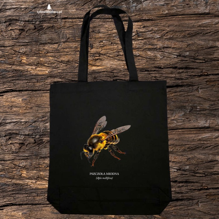 Pszczoła miodna - Apis mellifera - Pszczoła - prezent dla entomologa - Prezent dla pszczelarza - Torba 2 ucha