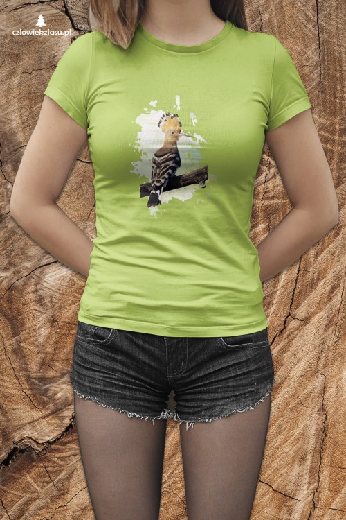 Dudek - Dudek zwyczajny - Upupa epops - prezent dla Ornitologa -  Koszulka