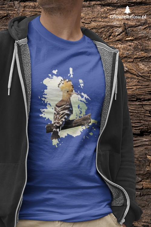 Dudek - Dudek zwyczajny - Upupa epops - prezent dla Ornitologa -  Koszulka