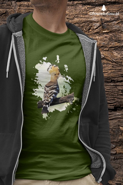 Dudek - Dudek zwyczajny - Upupa epops - prezent dla Ornitologa -  Koszulka