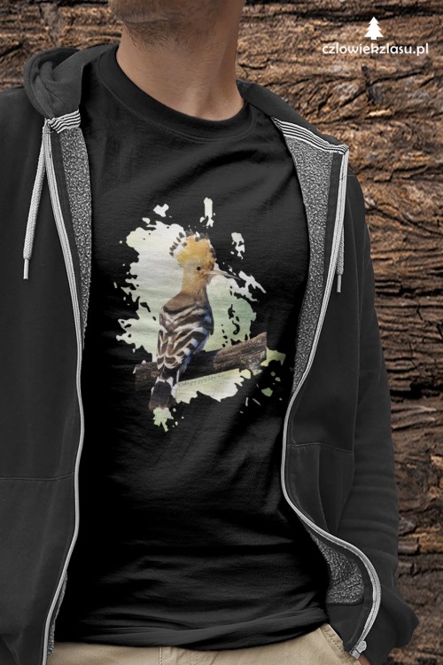 Dudek - Dudek zwyczajny - Upupa epops - prezent dla Ornitologa -  Koszulka