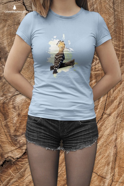 Dudek - Dudek zwyczajny - Upupa epops - prezent dla Ornitologa -  Koszulka