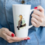 Dudek - Dudek zwyczajny - Upupa epops - prezent dla Ornitologa - Kubek latte