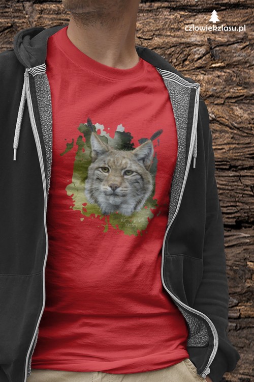 Ryś euroazjatycki - Lynx lynx - Prezent dla przyrodnika - Prezent dla przyrodniczki - Koszulka