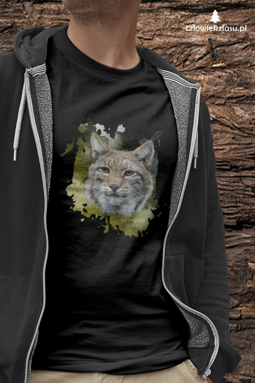 Ryś euroazjatycki - Lynx lynx - Prezent dla przyrodnika - Prezent dla przyrodniczki - Koszulka