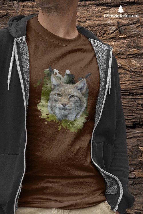 Ryś euroazjatycki - Lynx lynx - Prezent dla przyrodnika - Prezent dla przyrodniczki - Koszulka