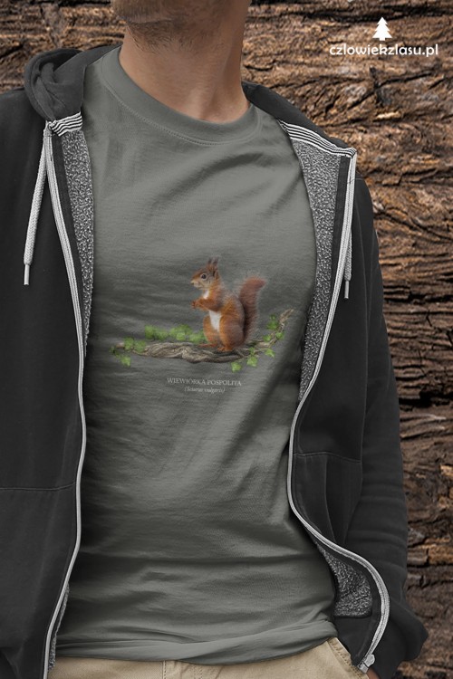 Wiewiórka pospolita - Sciurus vulgaris - Wiewiórka - Prezent dla przyrodnika - Prezent dla przyrodniczki - Koszulka