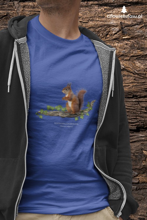 Wiewiórka pospolita - Sciurus vulgaris - Wiewiórka - Prezent dla przyrodnika - Prezent dla przyrodniczki - Koszulka