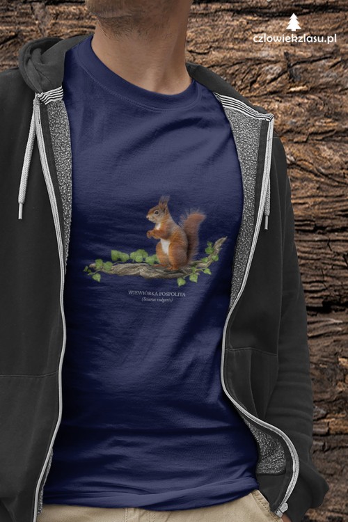 Wiewiórka pospolita - Sciurus vulgaris - Wiewiórka - Prezent dla przyrodnika - Prezent dla przyrodniczki - Koszulka