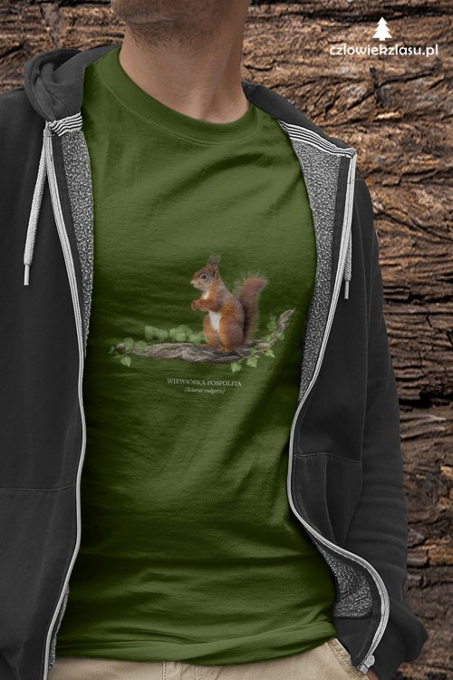 Wiewiórka pospolita - Sciurus vulgaris - Wiewiórka - Prezent dla przyrodnika - Prezent dla przyrodniczki - Koszulka